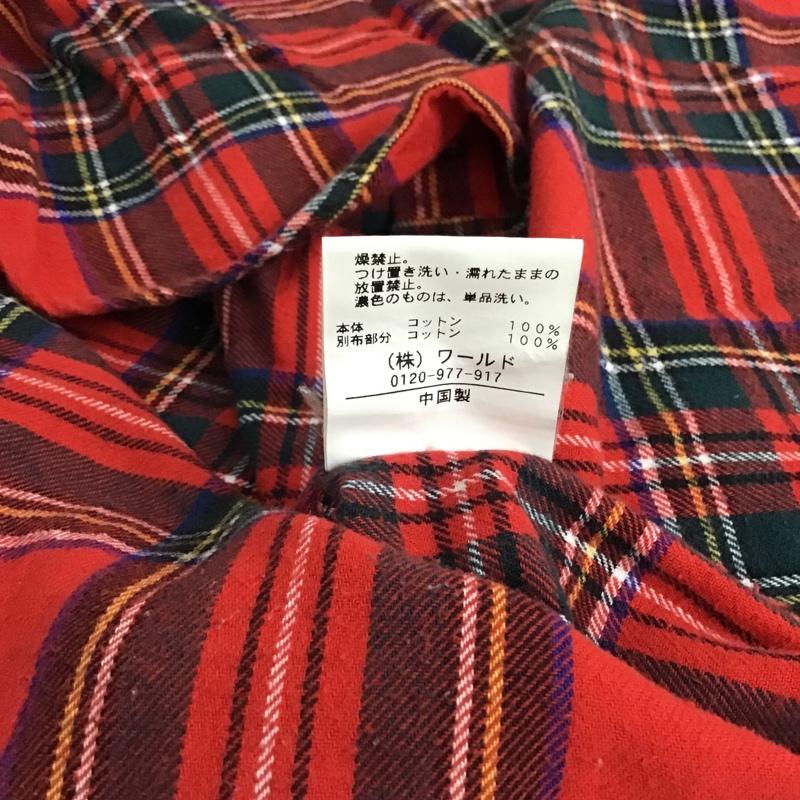 ティーケー ミクスパイス TK MIXPICE シャツ、ブラウス 長袖 616-83681 M チェック 赤 / レッド / メンズ USED 古着 中古 10077595