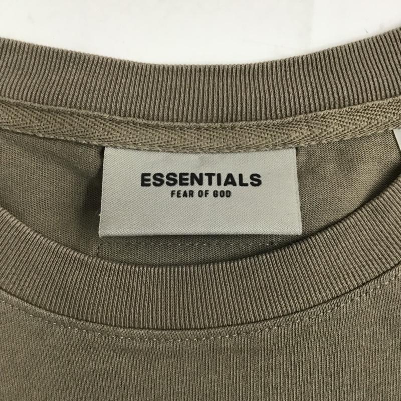 エッセンシャルズ ESSENTIALS Tシャツ 半袖 バックロゴ XL ロゴ、文字 灰 / グレー / メンズ USED 古着 中古 10077664