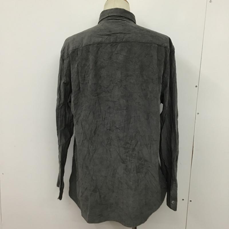 古着 USED シャツ、ブラウス 長袖 samuel windsor L 無地 灰 / グレー / メンズ USED 古着 中古 10077701