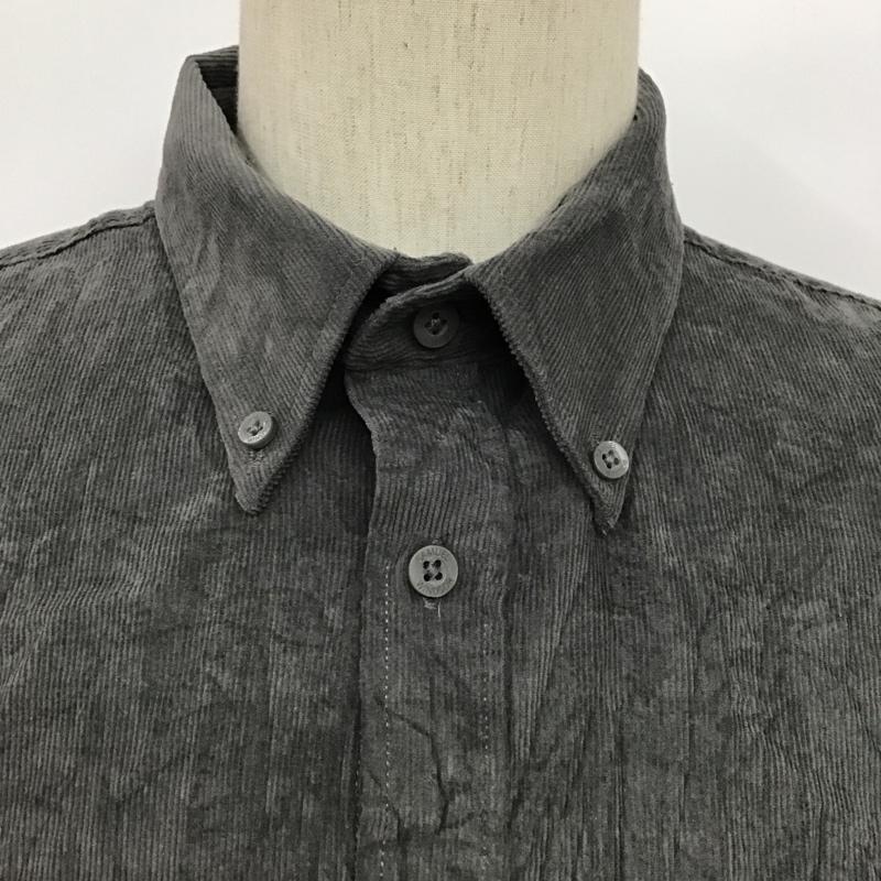 古着 USED シャツ、ブラウス 長袖 samuel windsor L 無地 灰 / グレー / メンズ USED 古着 中古 10077701