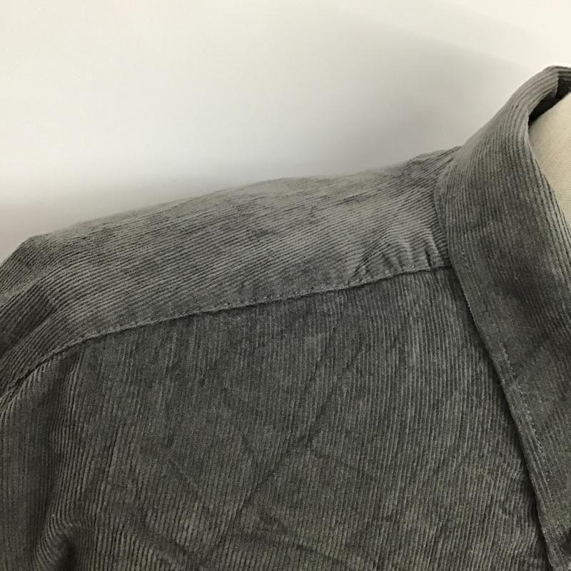 古着 USED シャツ、ブラウス 長袖 samuel windsor L 無地 灰 / グレー / メンズ USED 古着 中古 10077701