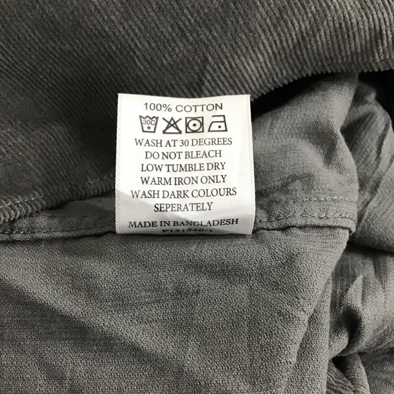古着 USED シャツ、ブラウス 長袖 samuel windsor L 無地 灰 / グレー / メンズ USED 古着 中古 10077701