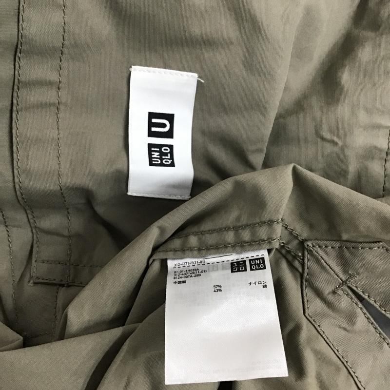 ユニクロ UNIQLO コート コート一般 L 無地 カーキ / カーキ / メンズ USED 古着 中古 10077715