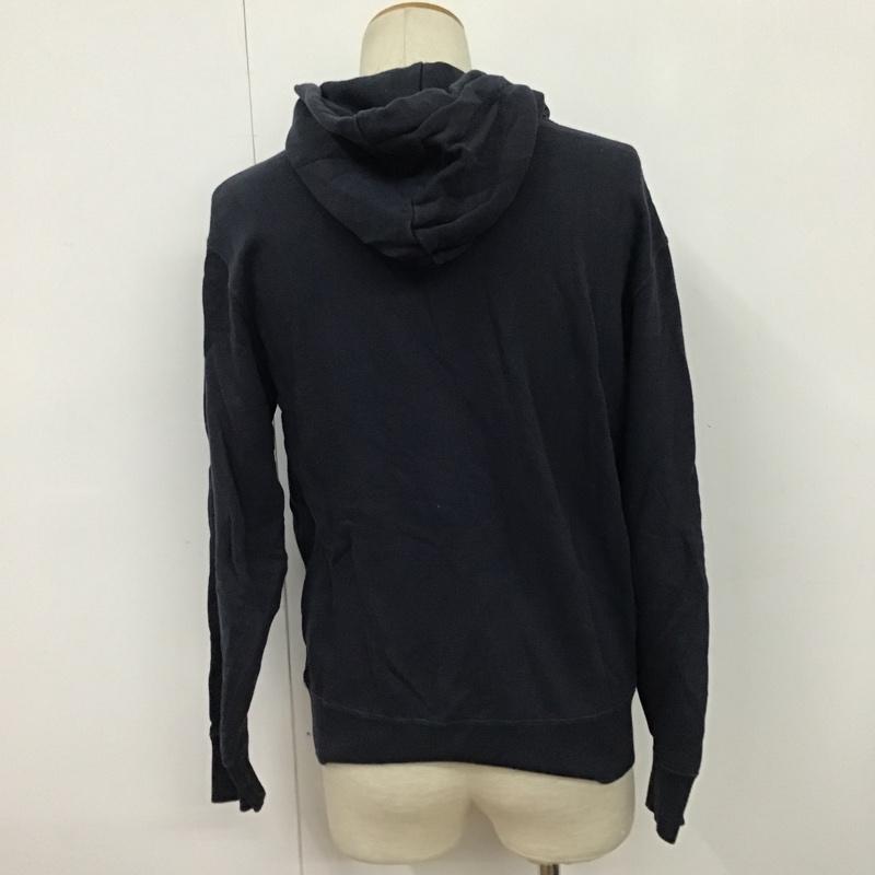 チャンピオン Champion パーカー 長袖 C8-L111R プルオーバー フーディー フロントポケット L ワンポイント 紺 / ネイビー / メンズ USED 古着 中古 10077730