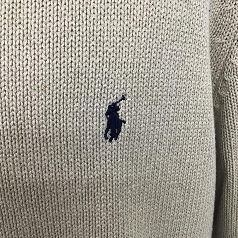 ポロバイラルフローレン Polo by RALPH LAUREN ニット、セーター 長袖 コットン ワンポイント ベージュ / ベージュ / メンズ USED 古着 中古 10077740