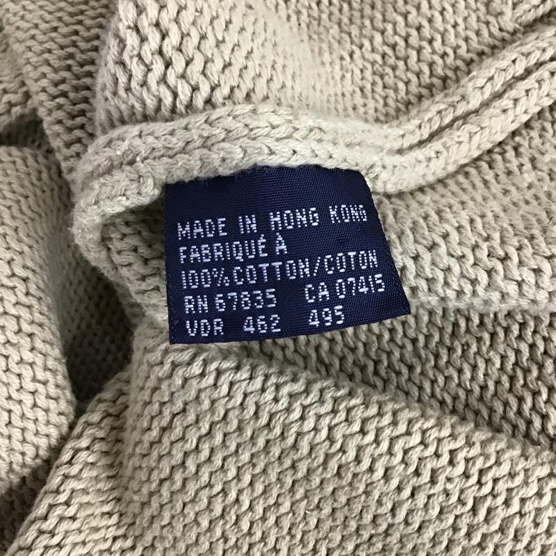ポロバイラルフローレン Polo by RALPH LAUREN ニット、セーター 長袖 コットン ワンポイント ベージュ / ベージュ / メンズ USED 古着 中古 10077740