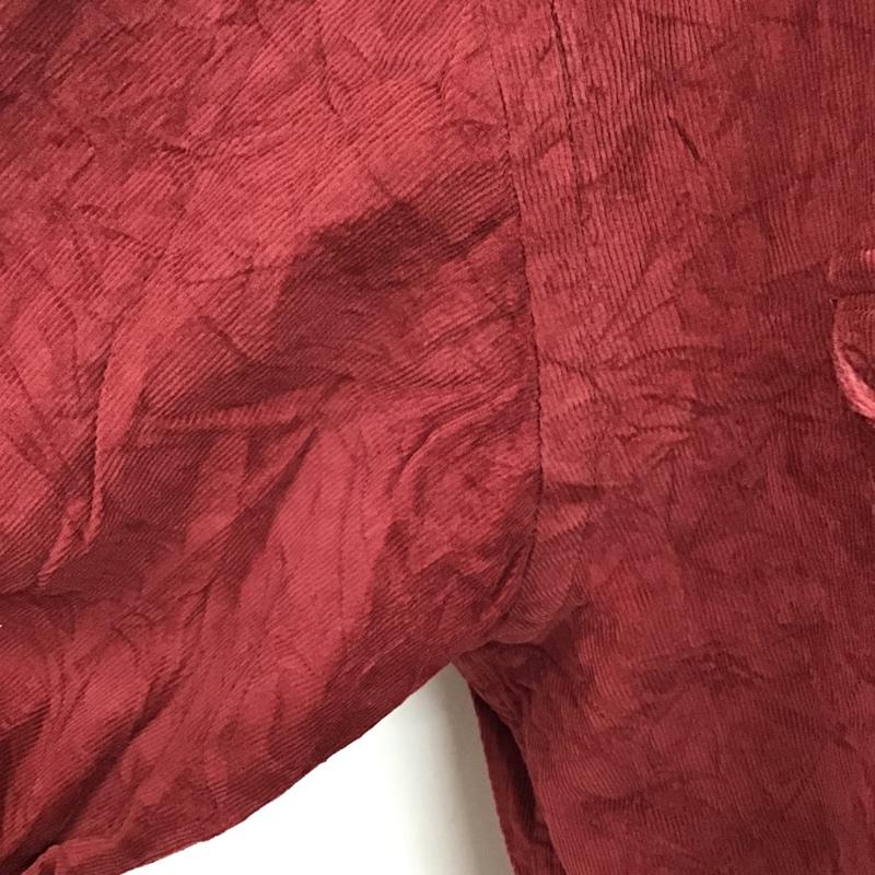 古着 USED シャツ、ブラウス 長袖 コーデュロイ ボタンダウン L 無地 えんじ / ワインレッド / メンズ USED 古着 中古 10077759