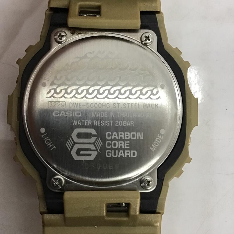 ジーショック G-SHOCK 腕時計 デジタル DWE-5600HG-1JR 箱有 ロゴ、文字 金 / ゴールド / X 黒 / ブラック / メンズ USED 古着 中古 10077771