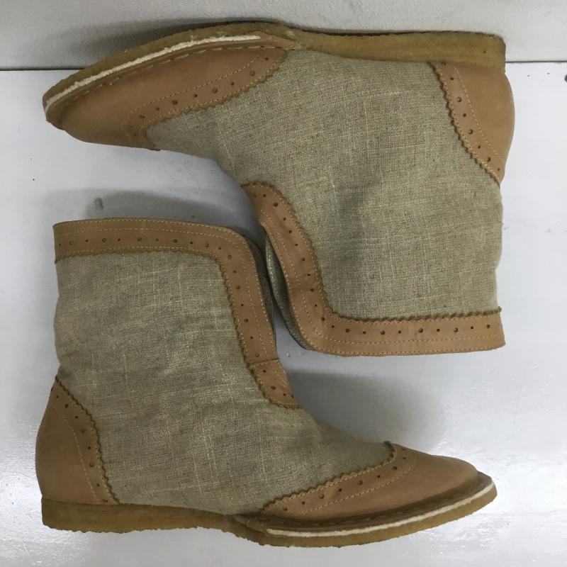 ユーズドクロージング used clothes ブーツ ショートブーツ arome de muguet アロマドミュゲ ベージュ / ベージュ / レディース USED 古着 中古 10077808