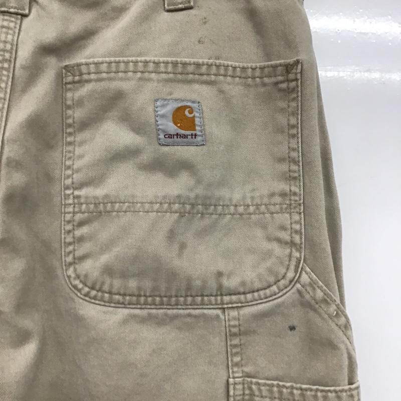 カーハート Carhartt パンツ ワークパンツ、ペインターパンツ B324FDK 32×30 32インチ ロゴ、文字 ベージュ / ベージュ / メンズ USED 古着 中古 10077894