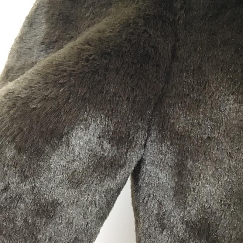 ザラウーマン ZARA WOMAN コート コート一般 4360 041 800 フェイクファー XS 無地 ダークブラウン / ダークブラウン / レディース USED 古着 中古 10077907