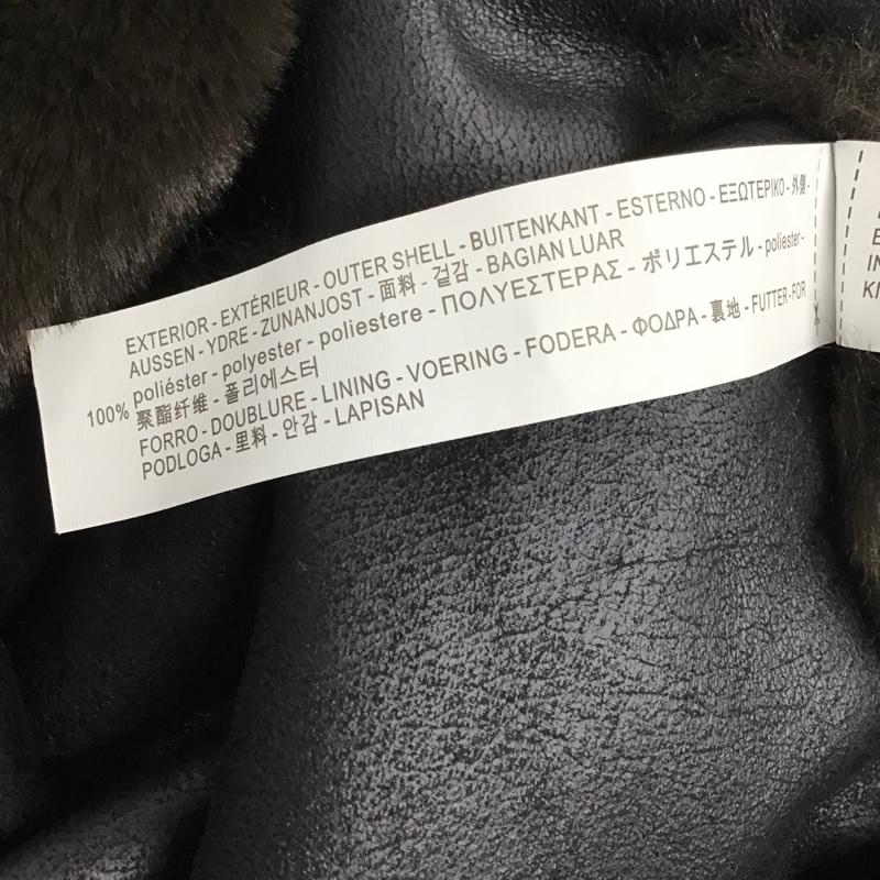 ザラウーマン ZARA WOMAN コート コート一般 4360 041 800 フェイクファー XS 無地 ダークブラウン / ダークブラウン / レディース USED 古着 中古 10077907
