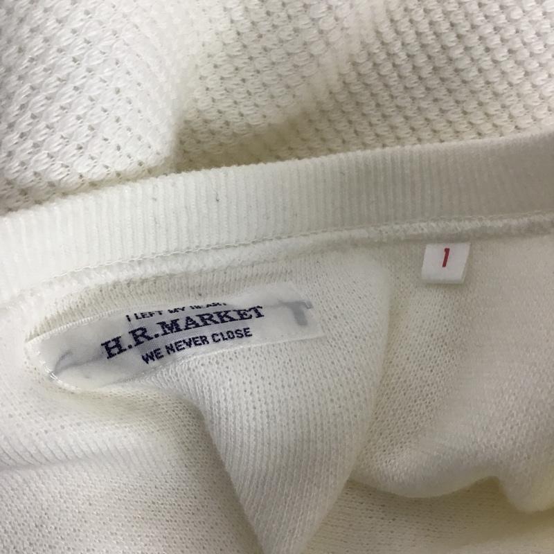 ハリウッドランチマーケット HOLLYWOOD RANCH MARKET Tシャツ 長袖 1 無地 白 / ホワイト / メンズ USED 古着 中古 10077941