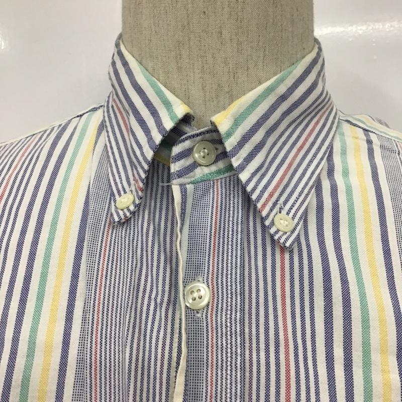 マックレガー McGREGOR シャツ、ブラウス 半袖 ボタンダウンシャツ L ストライプ マルチカラー / マルチカラー / メンズ USED 古着 中古 10077943