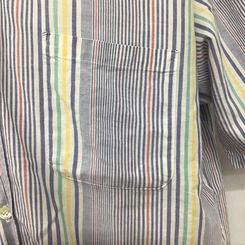 マックレガー McGREGOR シャツ、ブラウス 半袖 ボタンダウンシャツ L ストライプ マルチカラー / マルチカラー / メンズ USED 古着 中古 10077943