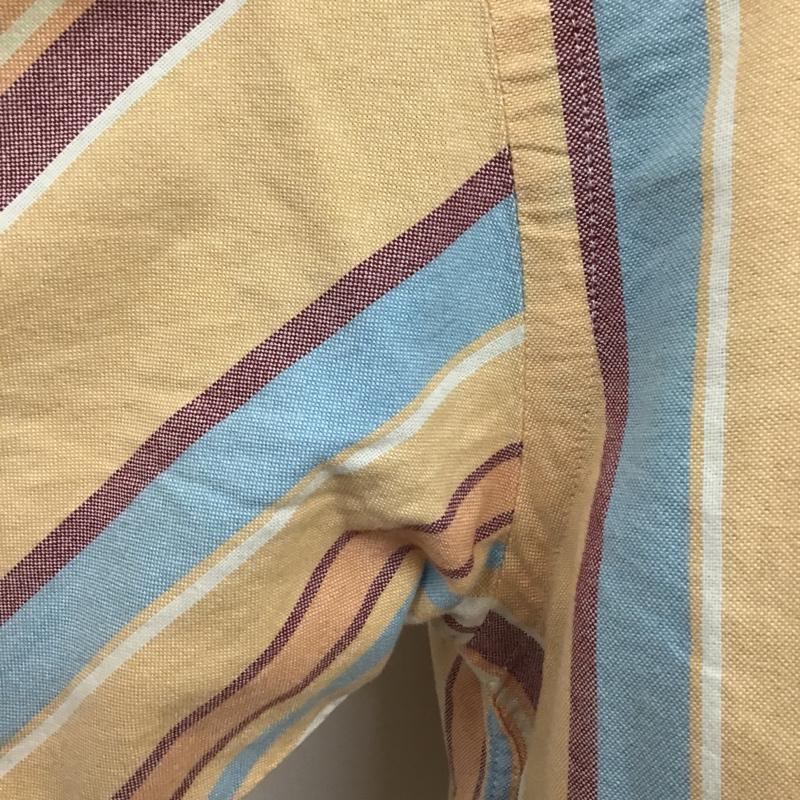 チャップス CHAPS シャツ、ブラウス 半袖 ボタンダウンシャツ L ストライプ マルチカラー / マルチカラー / メンズ USED 古着 中古 10077944