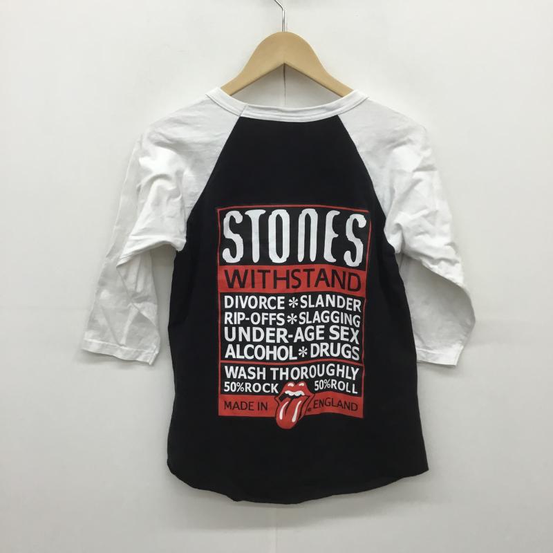 ユーズドクロージング used clothes Tシャツ 七分袖 Wall of Fame Rolling Stones 2004年 コピーライト 00s M ロゴ、文字 黒 / ブラック / メンズ USED 古着 中古 10077980