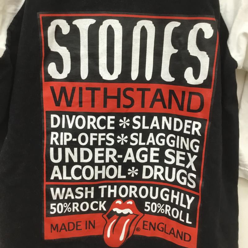 ユーズドクロージング used clothes Tシャツ 七分袖 Wall of Fame Rolling Stones 2004年 コピーライト 00s M ロゴ、文字 黒 / ブラック / メンズ USED 古着 中古 10077980