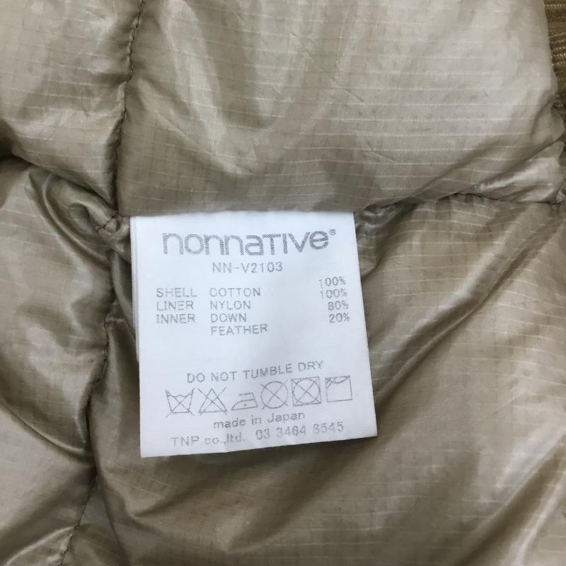 ノンネイティブ nonnative ジャケット、上着 ダウンベスト Millerain NN-V2103 ダウンベスト 0 無地 ベージュ / ベージュ / メンズ USED 古着 中古 10078007