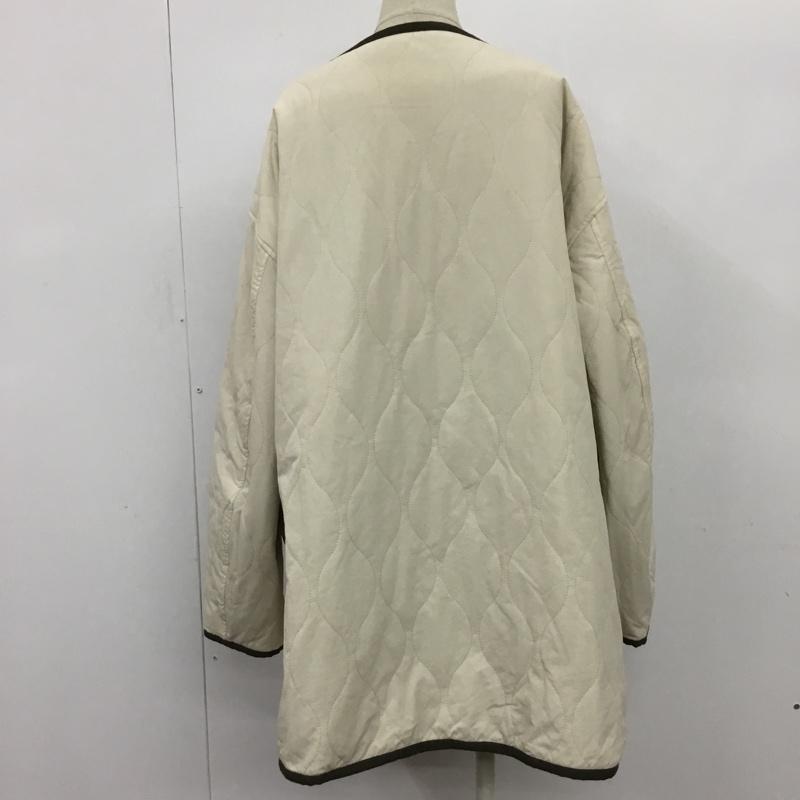 古着 USED コート コート一般 211256 Mark Gonzales キルティング ノーカラー リバーシブル M ロゴ、文字 カーキ / カーキ / X アイボリー / アイボリー / レディース USED 古着 中古 10078049