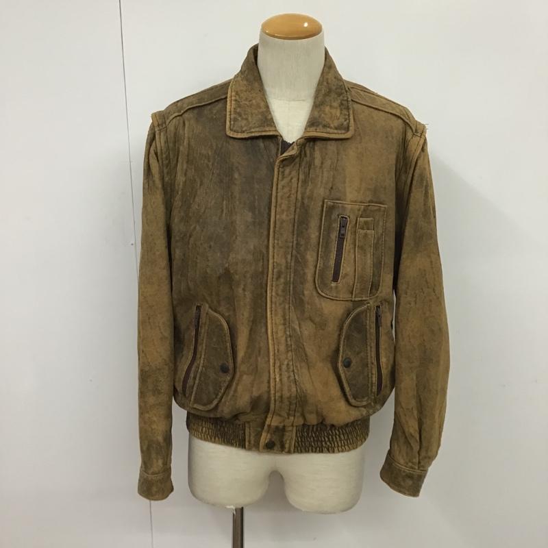 古着 USED ジャケット、上着 レザージャケット 2WAY ベスト L 無地 キャメル / キャメル / メンズ USED 古着 中古 10078056