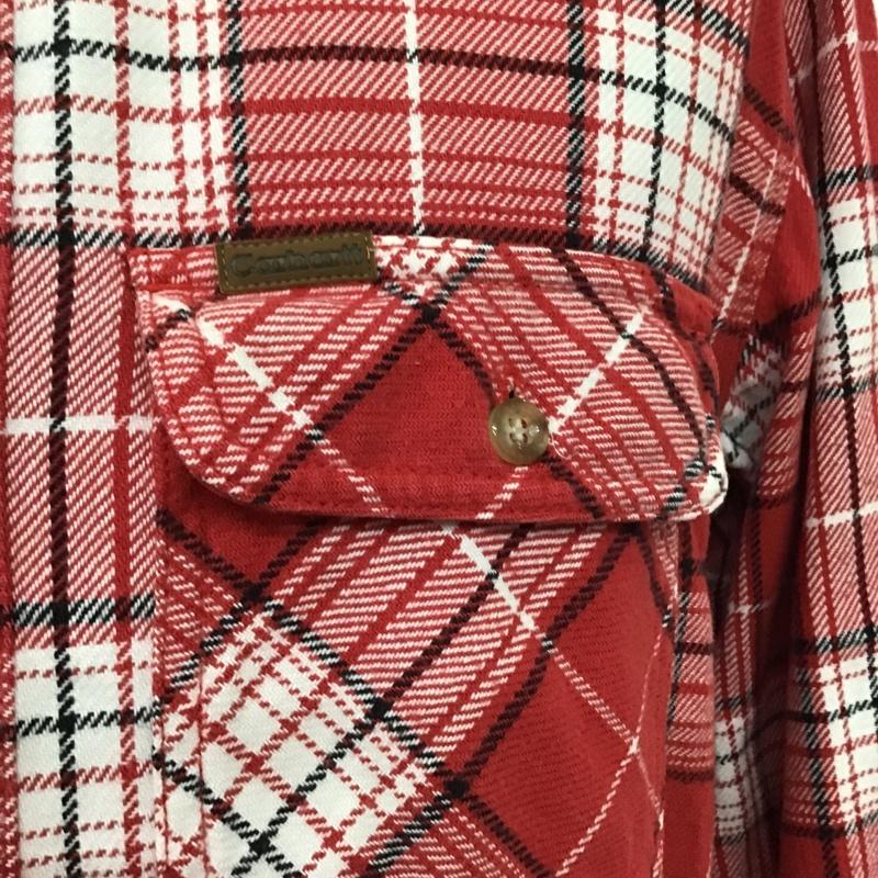 カーハート Carhartt シャツ、ブラウス 長袖 E721-1806 ワークシャツ M チェック 赤 / レッド / X 白 / ホワイト / X 黒 / ブラック / メンズ USED 古着 中古 10078066