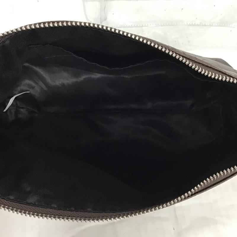 マウジー MOUSSY ハンドバッグ ハンドバッグ クリアバック ポーチ ロゴ、文字 茶 / ブラウン / レディース USED 古着 中古 10078150