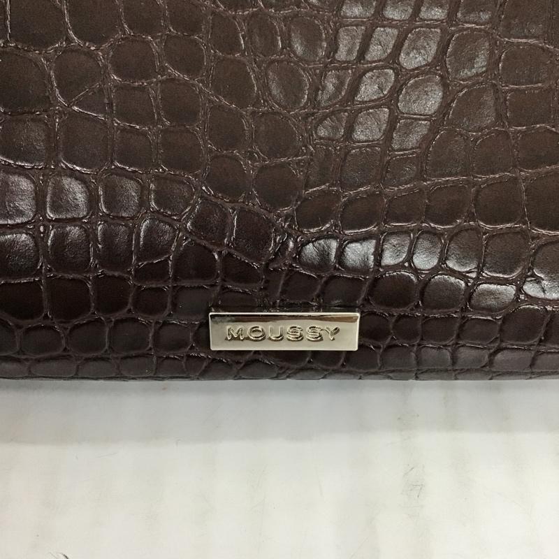 マウジー MOUSSY ハンドバッグ ハンドバッグ クリアバック ポーチ ロゴ、文字 茶 / ブラウン / レディース USED 古着 中古 10078150