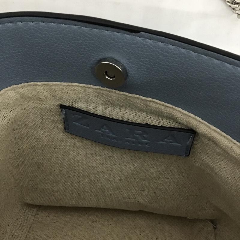ザラ ZARA ショルダーバッグ ショルダーバッグ 無地 水色 / ライトブルー / レディース USED 古着 中古 10078152