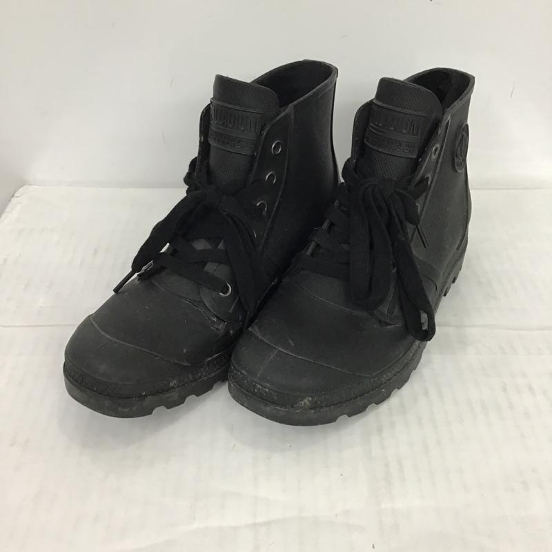 パラディウム PALLADIUM 長靴、レインシューズ 長靴、レインシューズ 75556-008 ハイカット 24cm 24.0cm ロゴ、文字 黒 / ブラック / レディース USED 古着 中古 10078154