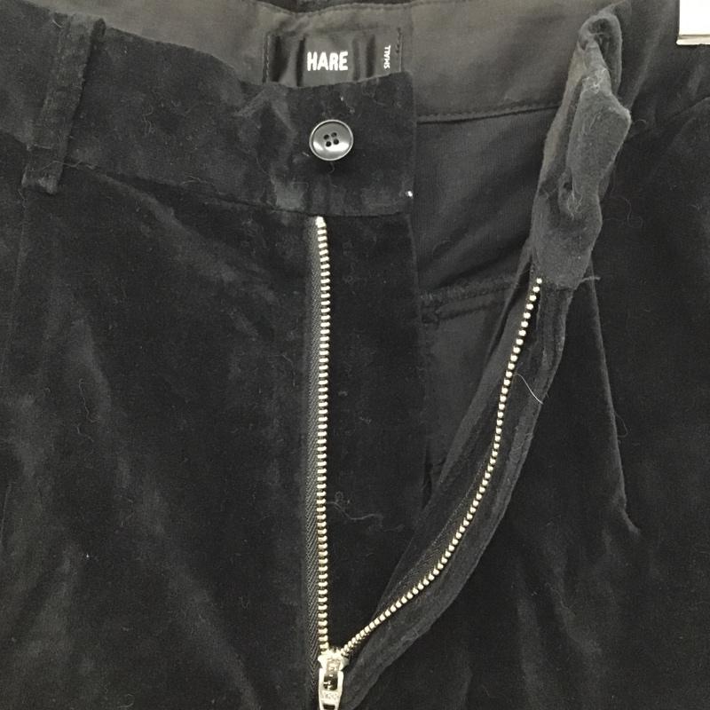 ハレ HARE パンツ スラックス S 無地 黒 / ブラック / メンズ USED 古着 中古 10078186
