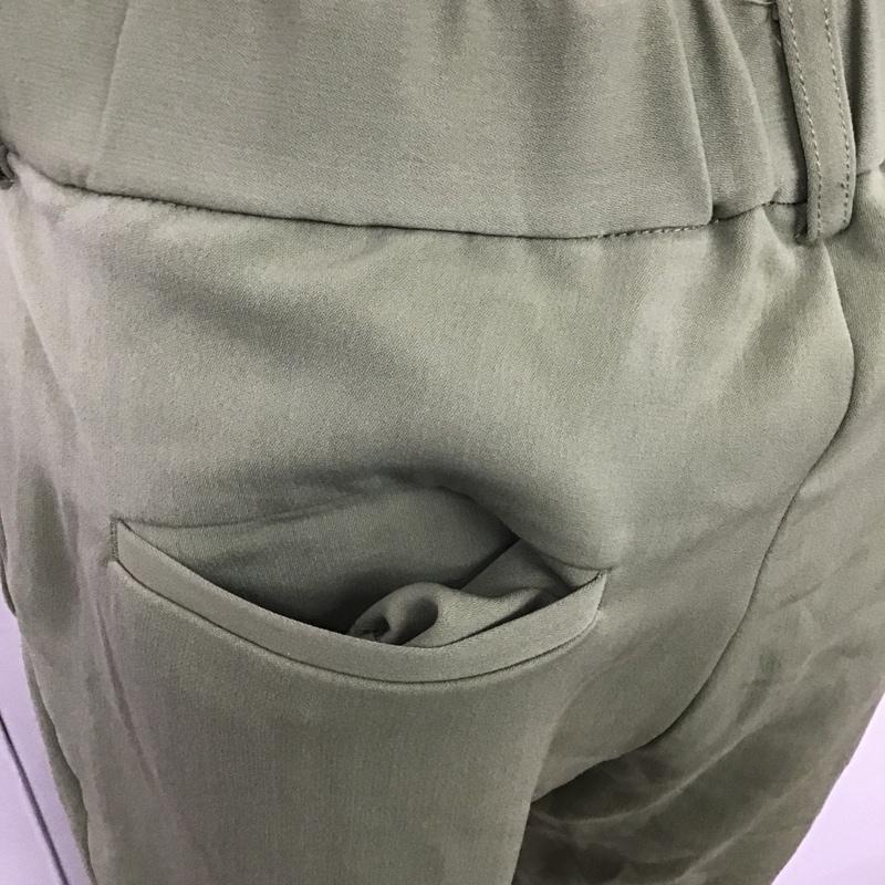 ジーナシス JEANASIS パンツ スラックス JS050405MC スリットフレアパンツ M 無地 薄緑 / ライトグリーン / レディース USED 古着 中古 10078290