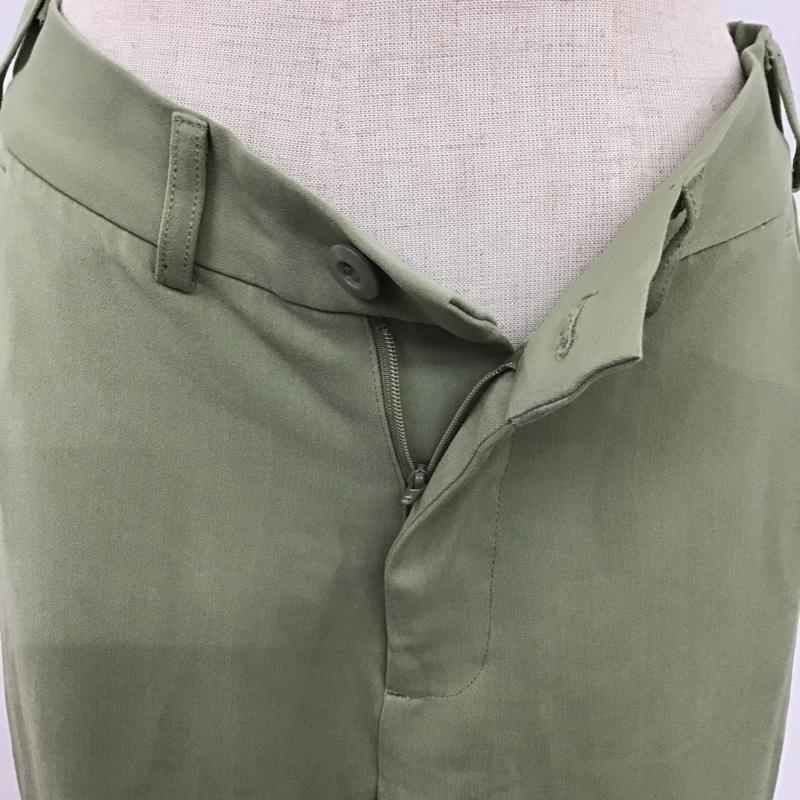ジーナシス JEANASIS パンツ スラックス JS050405MC スリットフレアパンツ M 無地 薄緑 / ライトグリーン / レディース USED 古着 中古 10078290