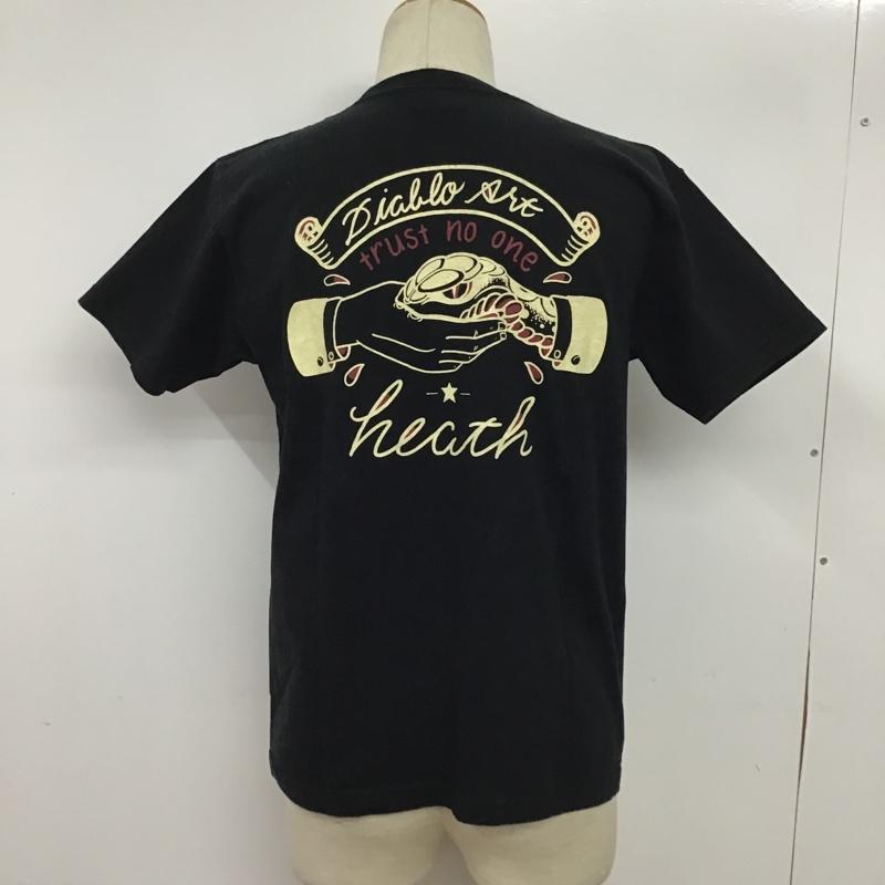 ナッカード KNACKERED Tシャツ 半袖 バックプリント M ロゴ、文字 黒 / ブラック / メンズ USED 古着 中古 10078347