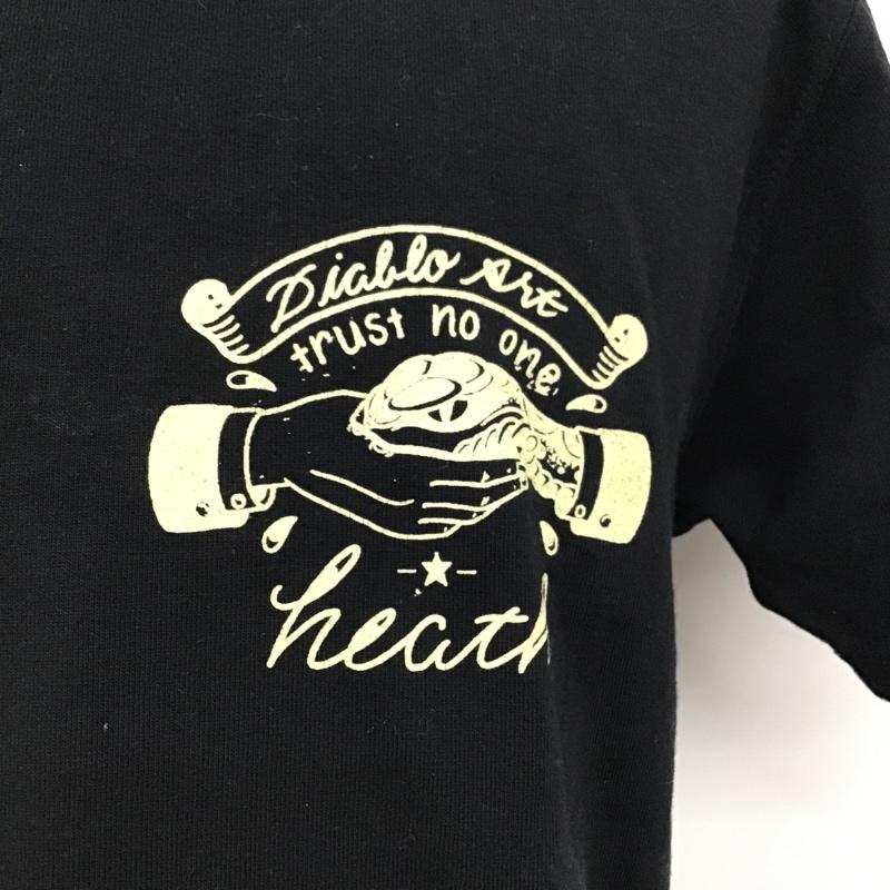 ナッカード KNACKERED Tシャツ 半袖 バックプリント M ロゴ、文字 黒 / ブラック / メンズ USED 古着 中古 10078347