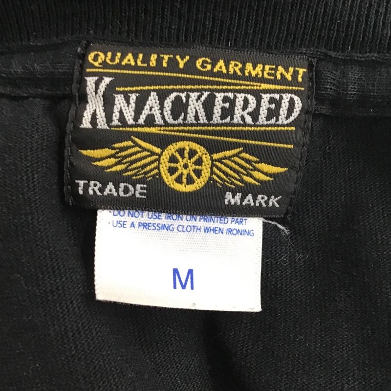 ナッカード KNACKERED Tシャツ 半袖 バックプリント M ロゴ、文字 黒 / ブラック / メンズ USED 古着 中古 10078347