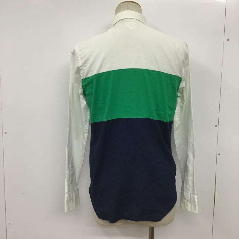 リーバイス Levi's シャツ、ブラウス 長袖 72629-0001 ボタンダウン S ワンポイント 白 / ホワイト / X 緑 / グリーン / X 紺 / ネイビー / メンズ USED 古着 中古 10078351