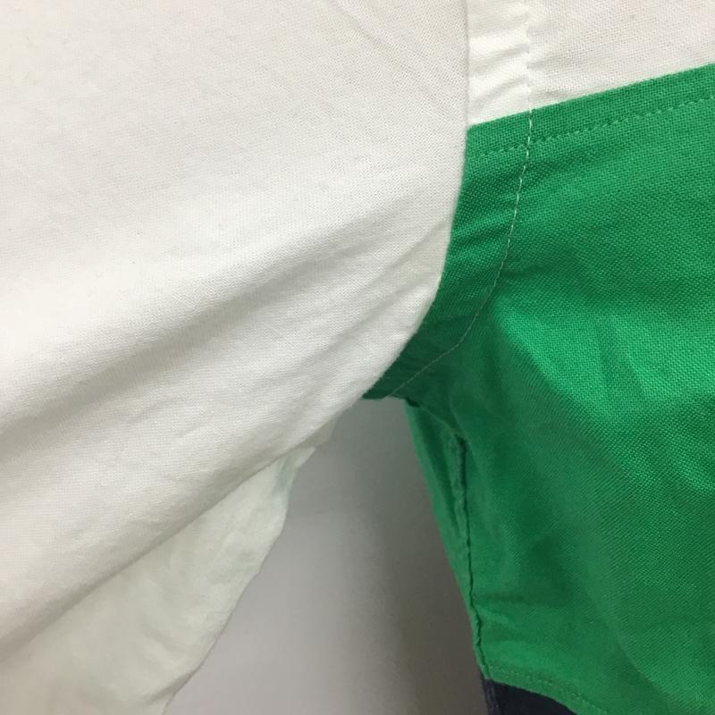 リーバイス Levi's シャツ、ブラウス 長袖 72629-0001 ボタンダウン S ワンポイント 白 / ホワイト / X 緑 / グリーン / X 紺 / ネイビー / メンズ USED 古着 中古 10078351