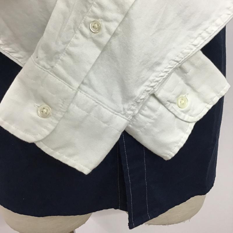 リーバイス Levi's シャツ、ブラウス 長袖 72629-0001 ボタンダウン S ワンポイント 白 / ホワイト / X 緑 / グリーン / X 紺 / ネイビー / メンズ USED 古着 中古 10078351