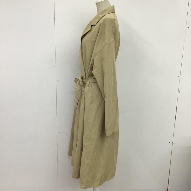 エヘカソポ ehka sopo コート トレンチコート FLD-1302317 M 無地 ベージュ / ベージュ / レディース USED 古着 中古 10078407