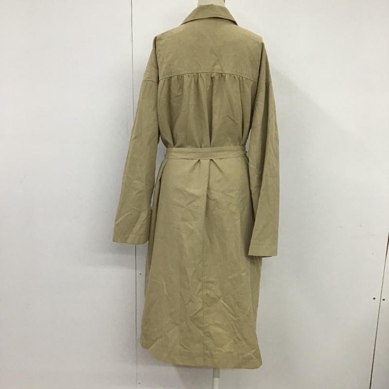 エヘカソポ ehka sopo コート トレンチコート FLD-1302317 M 無地 ベージュ / ベージュ / レディース USED 古着 中古 10078407