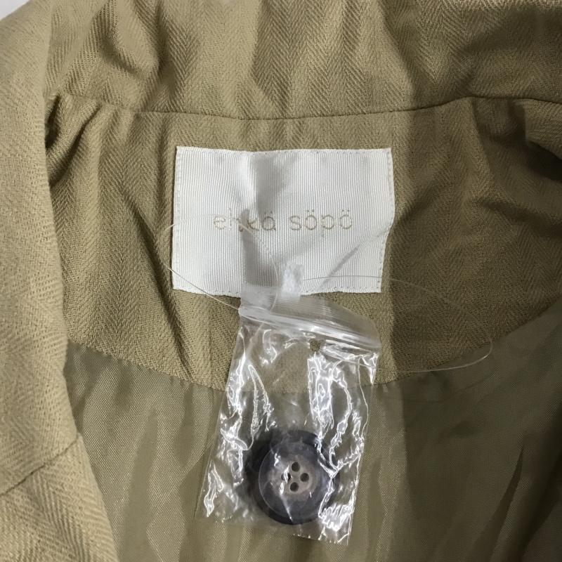 エヘカソポ ehka sopo コート トレンチコート FLD-1302317 M 無地 ベージュ / ベージュ / レディース USED 古着 中古 10078407