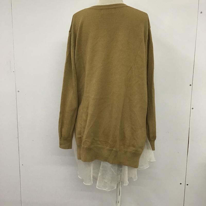 フレイ アイディー FRAY I.D ニット、セーター 長袖 FREE 無地 キャメル / キャメル / レディース USED 古着 中古 10078453