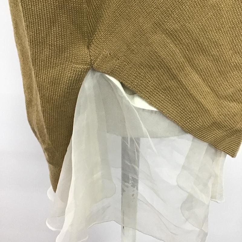フレイ アイディー FRAY I.D ニット、セーター 長袖 FREE 無地 キャメル / キャメル / レディース USED 古着 中古 10078453