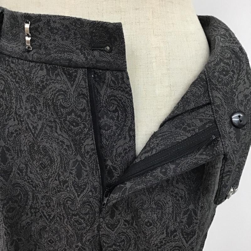 ローリーズファーム LOWRYS FARM パンツ スラックス M 総柄 チャコールグレー / チャコールグレー / レディース USED 古着 中古 10078465
