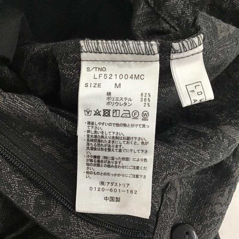 ローリーズファーム LOWRYS FARM パンツ スラックス M 総柄 チャコールグレー / チャコールグレー / レディース USED 古着 中古 10078465