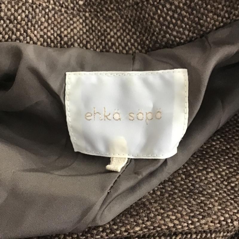 エヘカソポ ehka sopo コート コート一般 1301261 チェスターコート M 無地 ダークブラウン / ダークブラウン / レディース USED 古着 中古 10078550