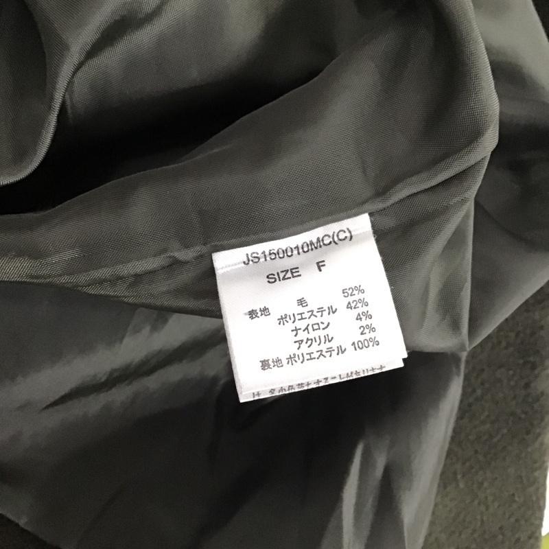 ジーナシス JEANASIS コート コート一般 JS150010MC チェスターコート FREE 無地 カーキ / カーキ / レディース USED 古着 中古 10078562