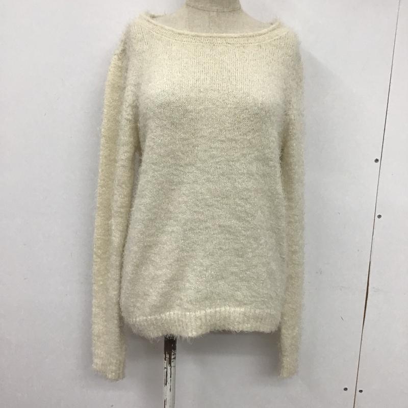 YEVS YEVS ニット、セーター 長袖 82451210-99 無地 オフホワイト / オフホワイト / レディース USED 古着 中古 10078563