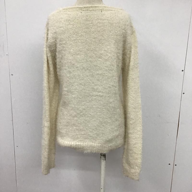 YEVS YEVS ニット、セーター 長袖 82451210-99 無地 オフホワイト / オフホワイト / レディース USED 古着 中古 10078563